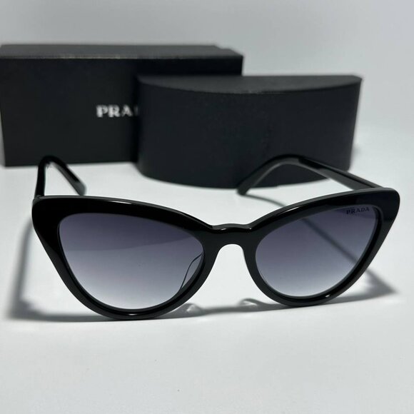 Prada Black Cat-Eye Sunglasses - Picture 1 of 9